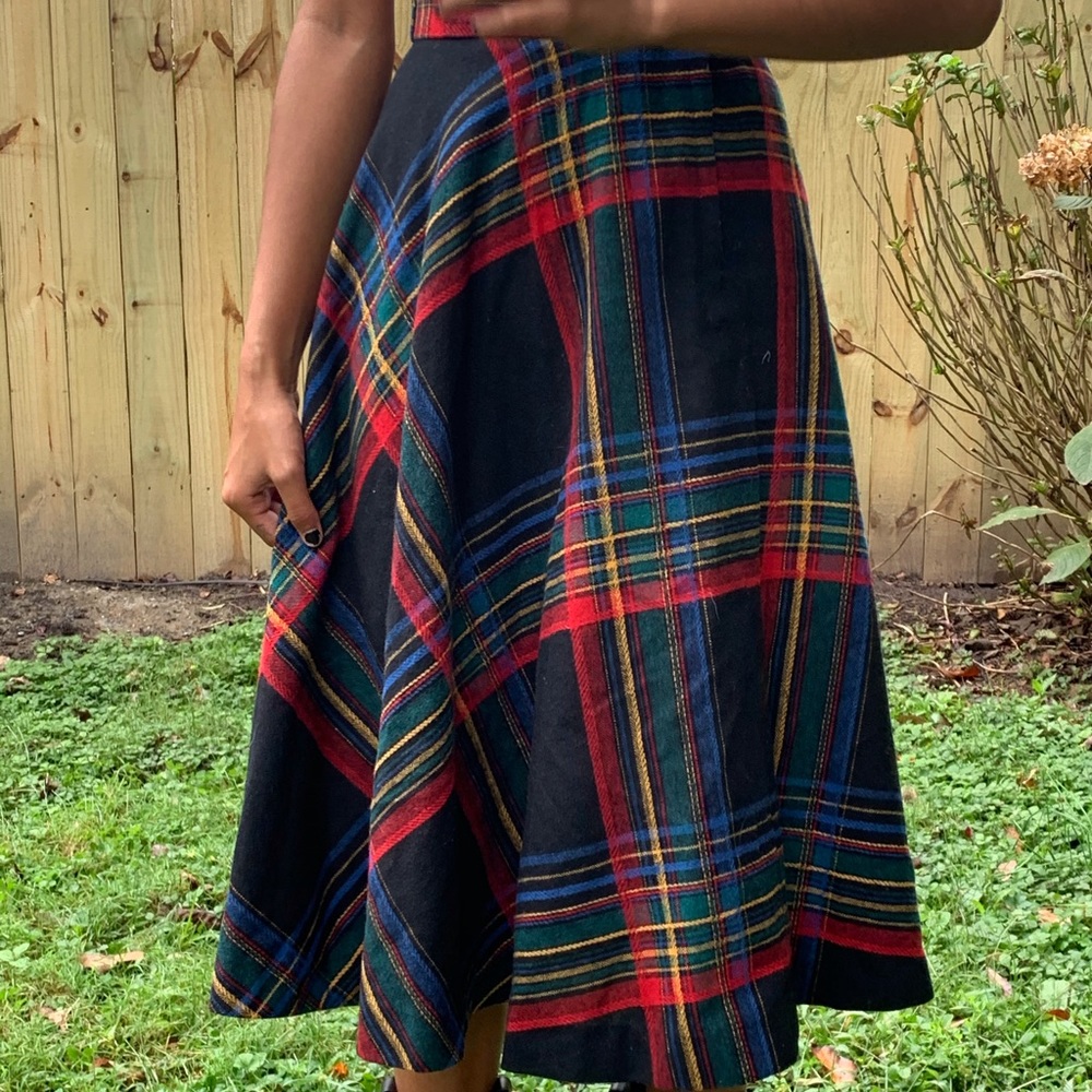 Vintage 1970s  wool skirt